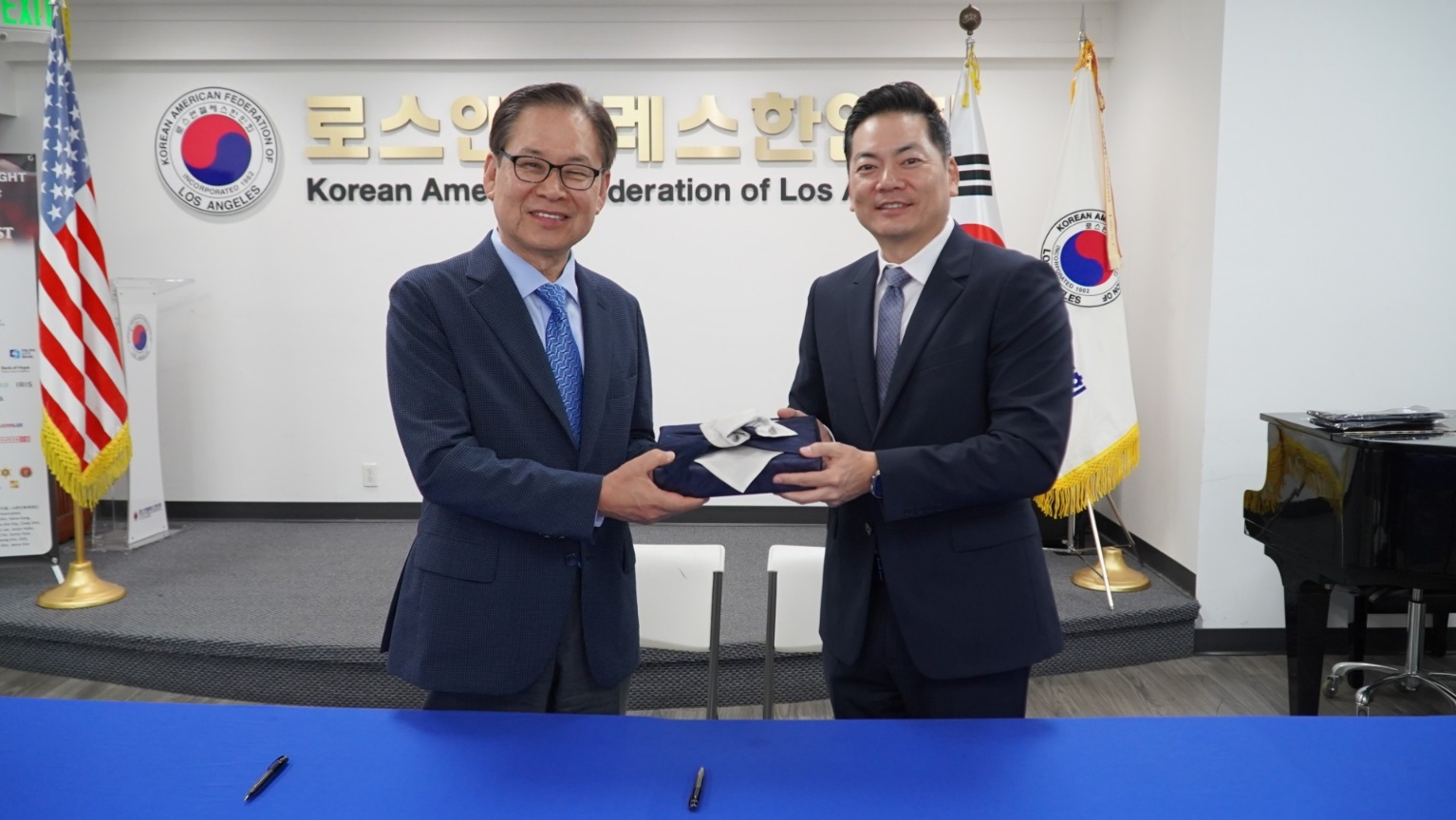미국 로스앤젤레스한인회 업무협약(MOU) 체결식