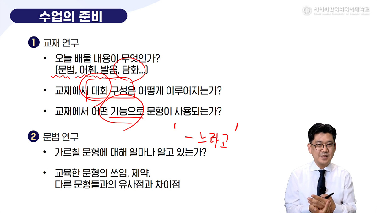 한국어 교육문법의 지도법 이미지